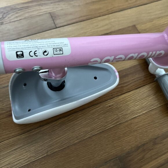 Allobebe Baby Balance Bike Small Toddler Trike 12-36 Months Baby Toddler Pink - Picture 9 of 9